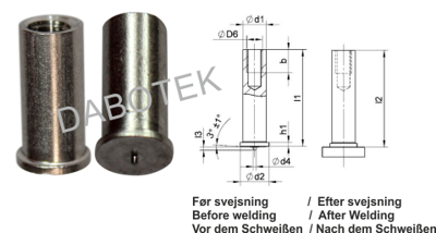 IT Gevindbøs M6-Ø8x25 Matr. A4