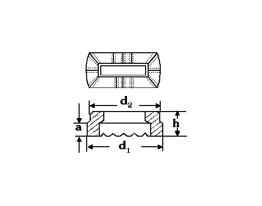 Ceramic ferulle KF 15X3