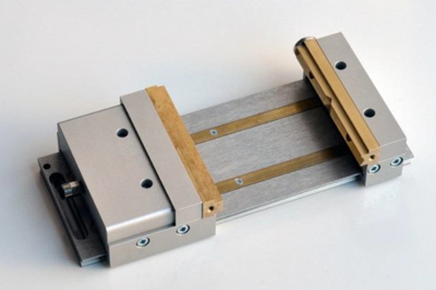 Pneumatically clamping jig PWS 120 with linear guides