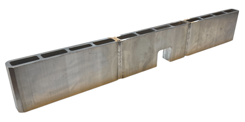 ALU-Bridge  - Strongback  - Strongback 840x40X120, one notch (WxH) 60x55mm