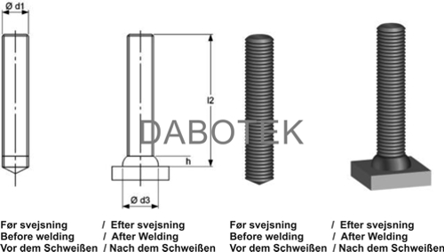 FD Threaded stud M8x30 mm Matr. 4.8 acc. EN ISO 13918