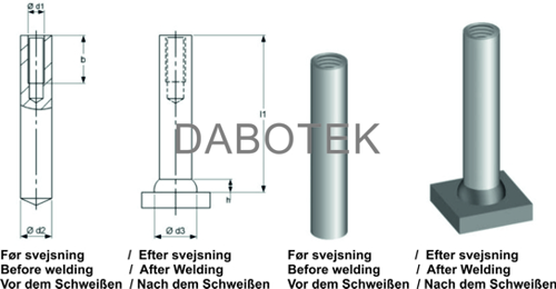 ID Gevindbøs M16-Ø22x80 mm Matr. A4-80 efter EN ISO 13918