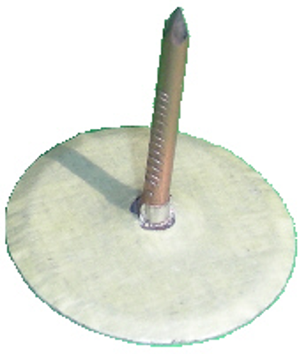 Cup headed pin Ø30x15x2,7mm, Clip insulated