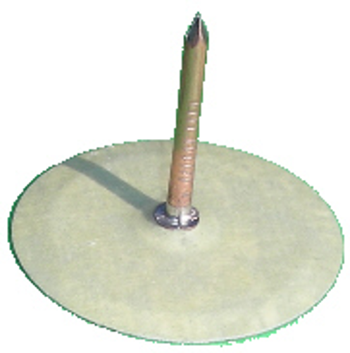 Tallerkenstift Ø38x100x2,7mm, Klips Isoleret