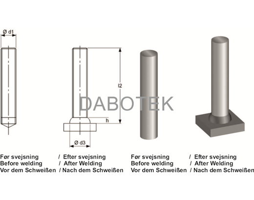 UD Stift Ø6X20 mm stål 4.8 efter EN ISO 13918